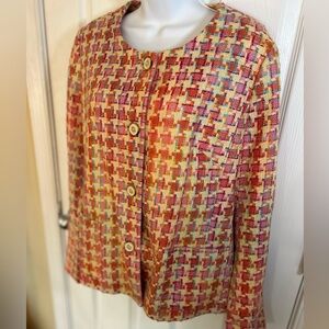 Appleseed's Colorful Tweed Blazer